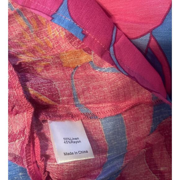 Tuckernuck x Cameran Eubank Wimberly Womens S Linen Wild Azalea Edisto Dress NWT - Picture 4 of 4